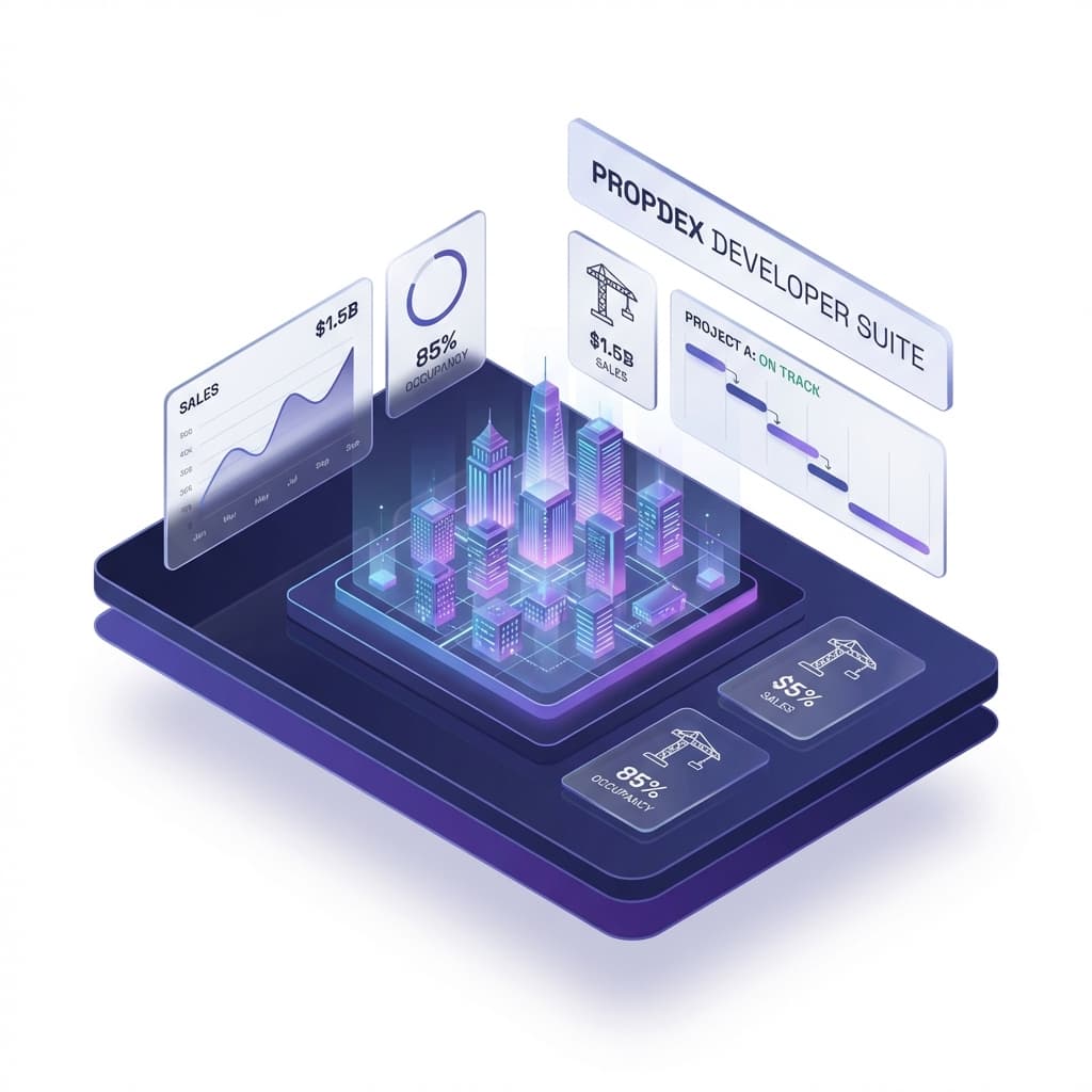 Property Management Dashboard Illustration